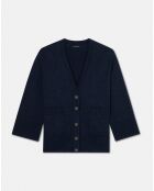 Cardigan en Laine & Alpaga Ginger nuit