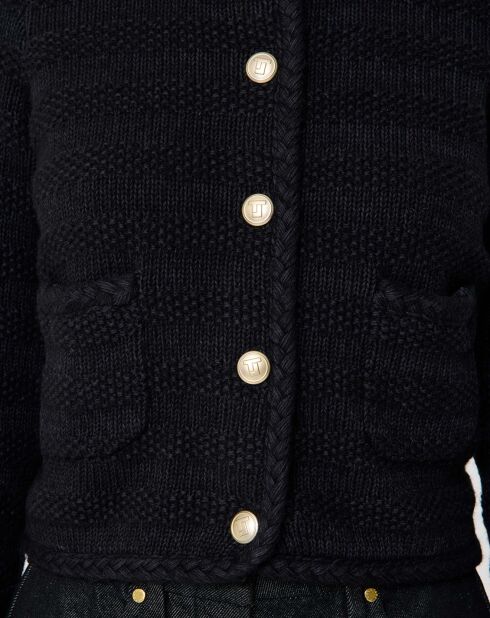 Gilet en Coton & Laine Giuda nuit