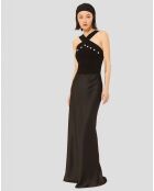 Jupe en satin Jesta noire