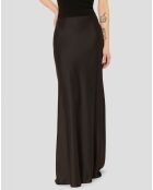 Jupe en satin Jesta noire