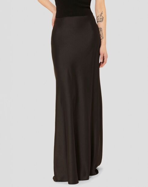 Jupe en satin Jesta noire