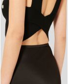 Jupe en satin Jesta noire