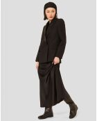 Jupe en satin Jesta noire