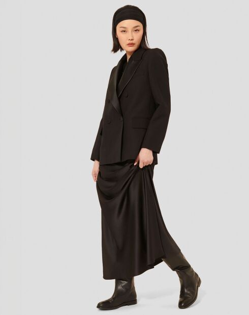 Jupe en satin Jesta noire