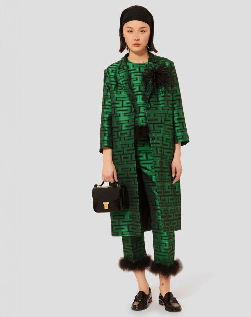 Manteau Martin imprimé vert
