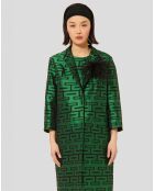 Manteau Martin imprimé vert