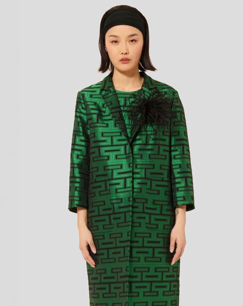Manteau Martin imprimé vert
