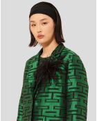 Manteau Martin imprimé vert