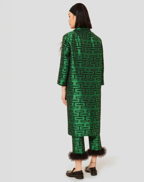 Manteau Martin imprimé vert