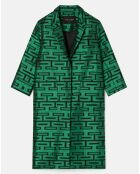 Manteau Martin imprimé vert