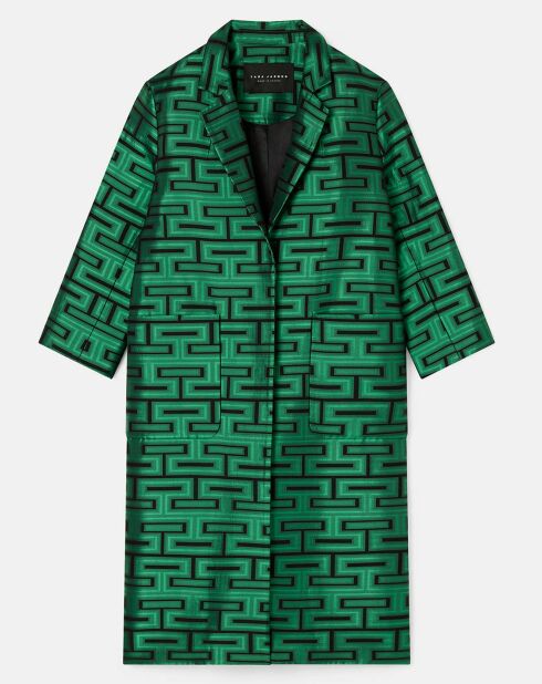 Manteau Martin imprimé vert
