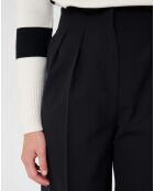 Pantalon en Laine mélangée Parigi noir