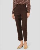 Pantalon en Laine mélangée Philippa chocolat