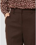 Pantalon en Laine mélangée Philippa chocolat