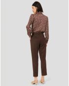 Pantalon en Laine mélangée Philippa chocolat
