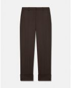 Pantalon en Laine mélangée Philippa chocolat