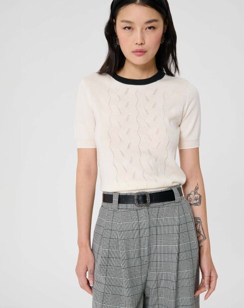 Pull 100% Laine Pontaven écru
