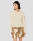 Pull 100% Laine Phoebe écru