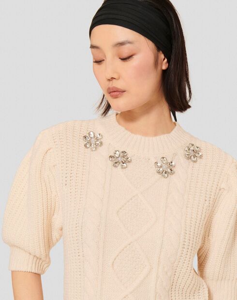 Pull 100% Laine Psyche écru