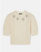 Pull 100% Laine Psyche écru