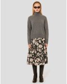 Pull en Laine & Alpaga Palia gris chiné
