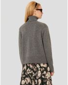 Pull en Laine & Alpaga Palia gris chiné