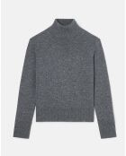 Pull en Laine & Alpaga Palia gris chiné