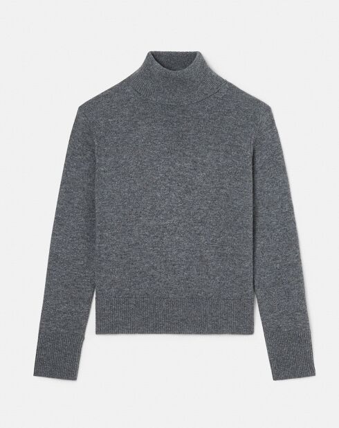 Pull en Laine & Alpaga Palia gris chiné