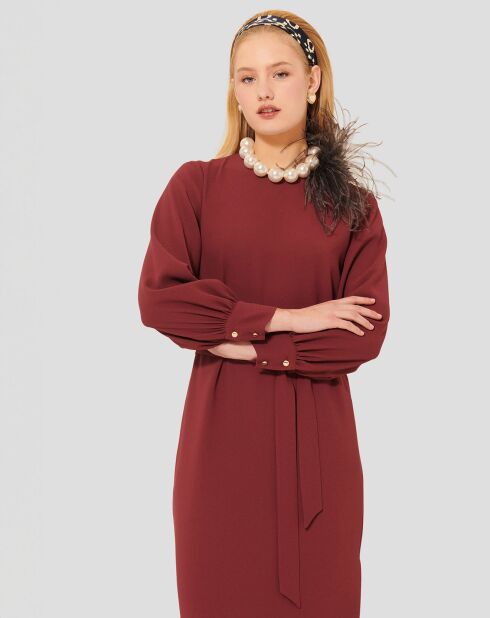 Robe Rossini bordeaux