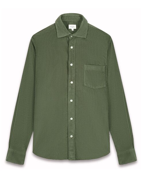 Chemise regular en Velours côtelé Paul Pat militaire