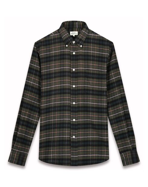 Chemise en Flanelle regular Pitt vert/noir