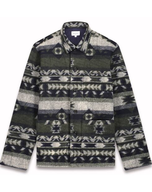 Veste Poiré bleu marine/vert