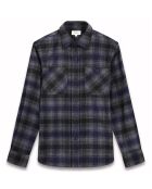 Chemise en Flanelle en Laine mélangée Percey marine