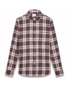 Chemise Tempête rouge/beige