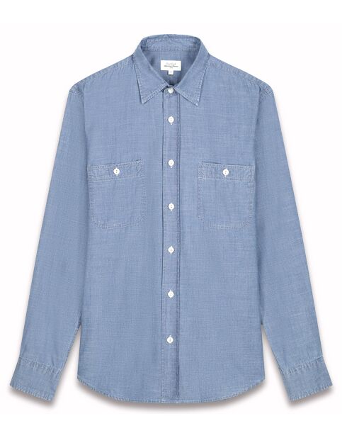 Chemise Poche indigo