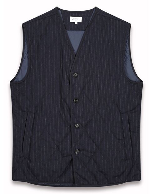 Gilet en Laine mélangée Vic marine