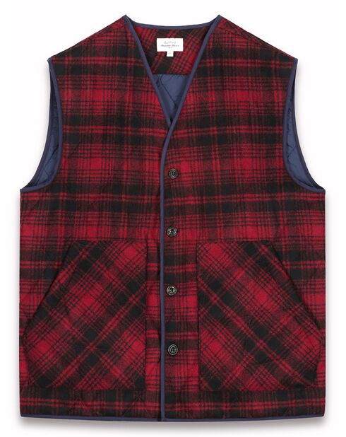 Gilet en Laine mélangée Vince rouge