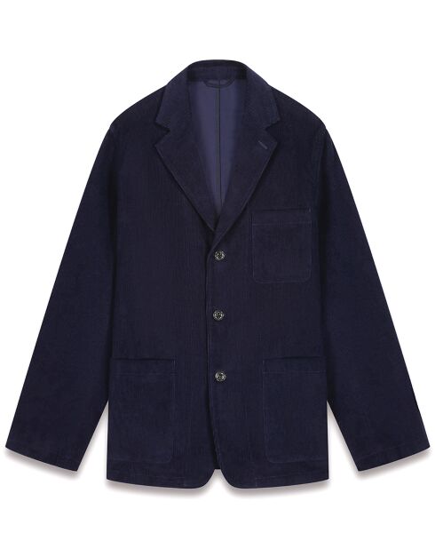 Veste en Velours côtelé Jonny bleu marine foncé