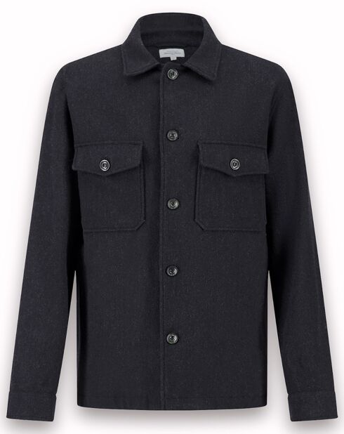 Veste 100% Laine Jour marine
