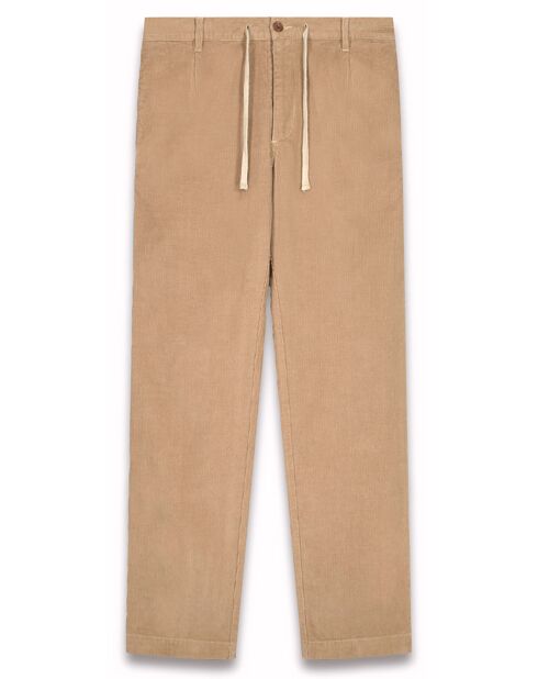 Pantalon en Velours côtelé Pétrolier beige