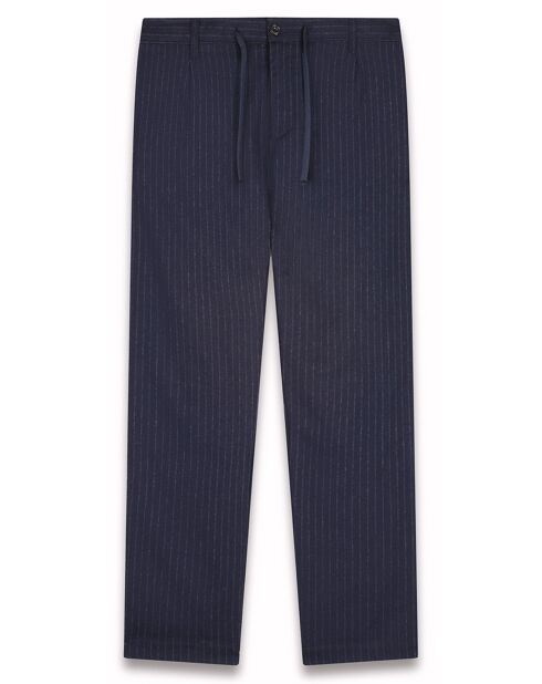 Pantalon en Laine mélangée Pétrolier marine