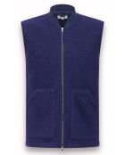 Gilet en Fausse Fourrure marine