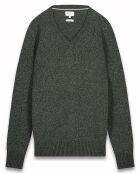 Pull V 100% Laine Sans Couture camo