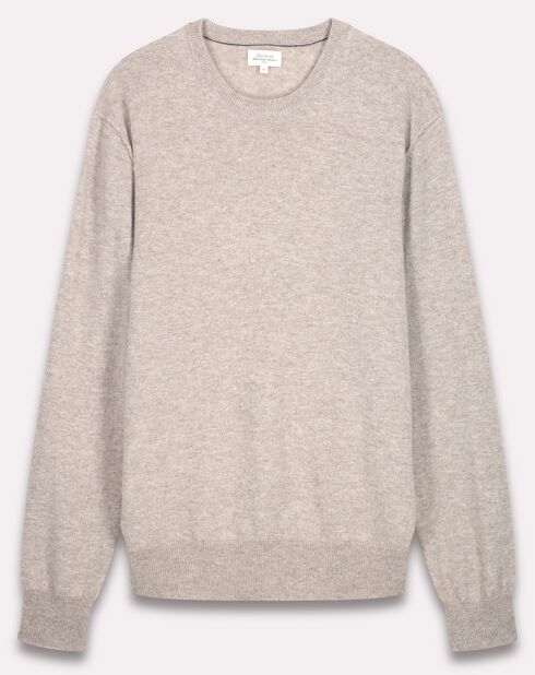 Pull en Laine & Cachemire Équipe naturel