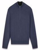 Pull en Laine & Cachemire Camionneur bleu pétrole