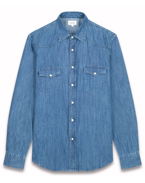 Chemise regular Phénix indigo