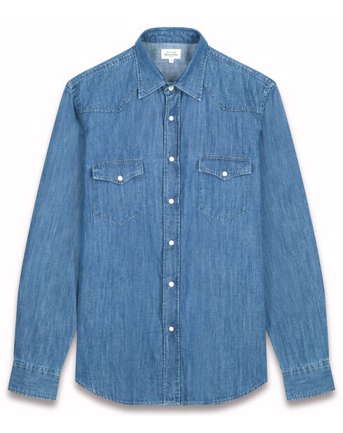 Chemise regular Phénix indigo