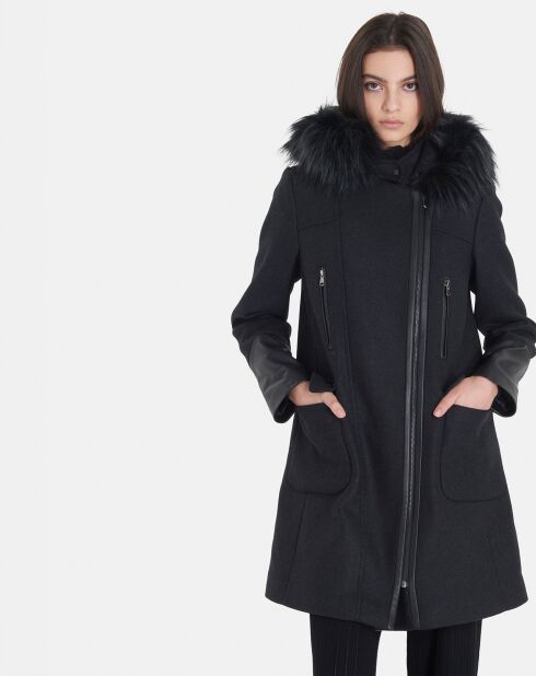 Manteau en Laine mélangée Gerson anthracite