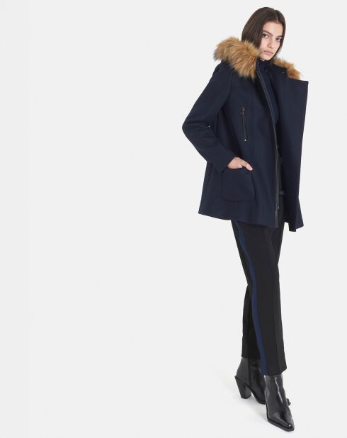 Manteau en Laine mélangée Gabie marine