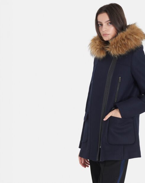 Manteau en Laine mélangée Gabie marine